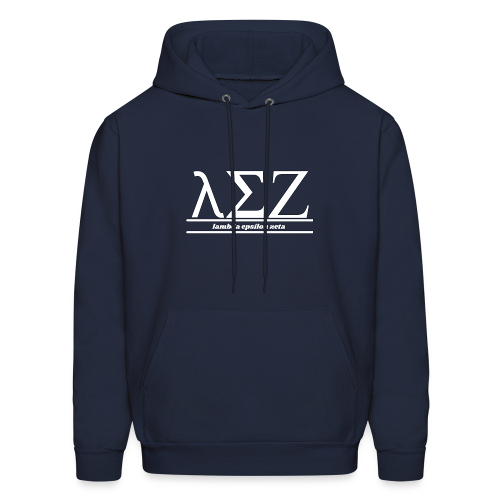 LEZ Lambda Epsilon Zeta Men's Hoodie - navy